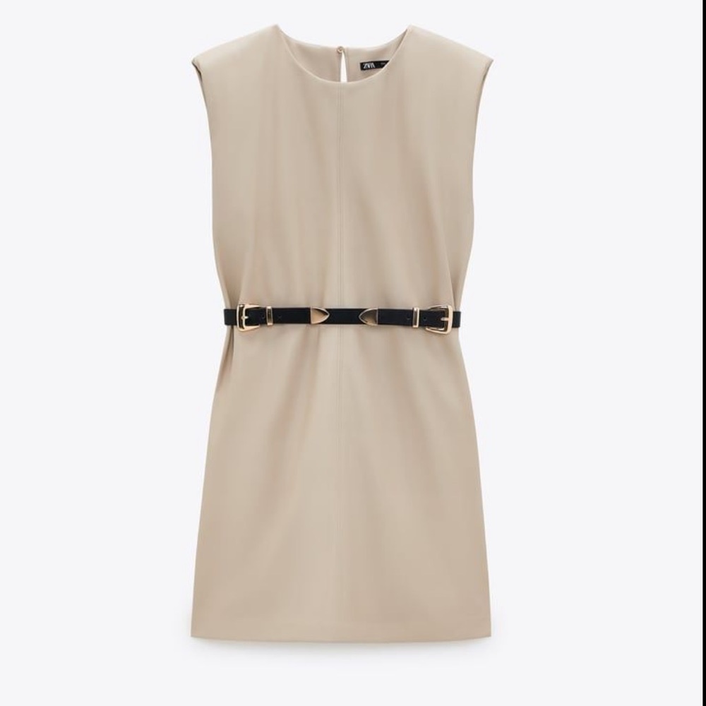 NWT ZARA SHOULDER PAD DRESS
